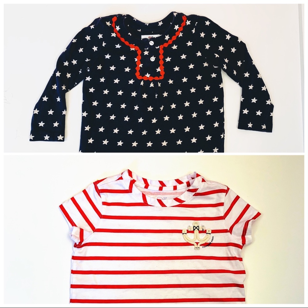 Vineyard Vines star tunic and striped t-shirt